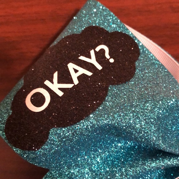 NWOT The Fault In Our Stars Cheer Hair Bow. Very Glittery. Beautiful colors. - Picture 5 of 11
